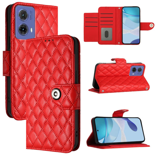Rhombic Texture Flip Leather Phone Case with Lanyard, For Motorola Moto G85, For Motorola Edge 2024, For Motorola Edge 50 Ultra, For Motorola Edge 50 Pro, For Motorola Edge 50 Fusion, For Motorola Moto G24 Power India, For Motorola Moto G Play 5G 2024 ...