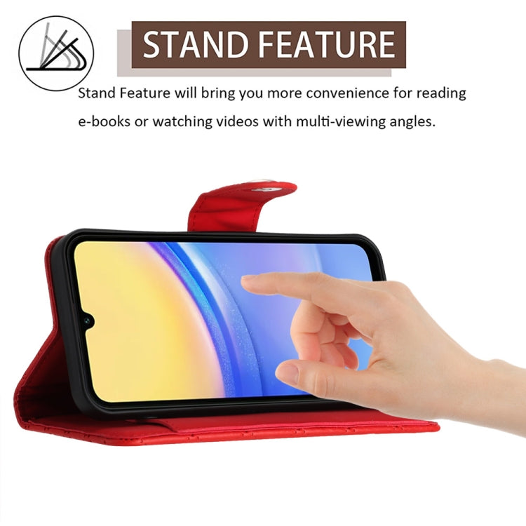 Rhombic Texture Flip Leather Phone Case with Lanyard, For Samsung Galaxy A25 5G, For Samsung Galaxy S23 FE 5G, For Samsung Galaxy A24 4G, For Samsung Galaxy A14 4G / 5G, For Samsung Galaxy A34, For Samsung Galaxy A54, For Samsung Galaxy A04e           ...