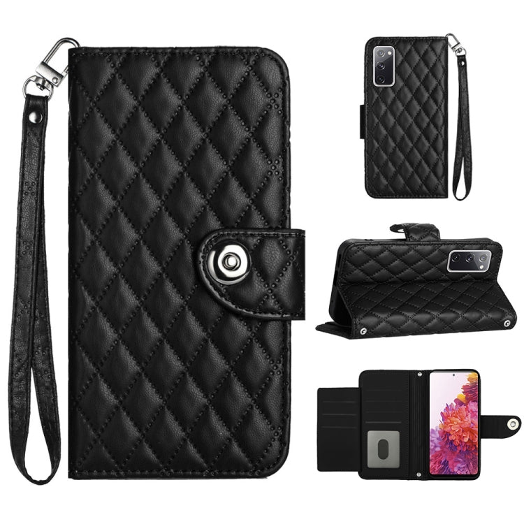 Rhombic Texture Flip Leather Phone Case with Lanyard, For Samsung Galaxy S23+ 5G, For Samsung Galaxy S23 5G, For Samsung Galaxy S20 FE, For Samsung Galaxy A23 4G / F23 5G, For Samsung Galaxy A53 5G, For Samsung Galaxy A33 5G                            ...