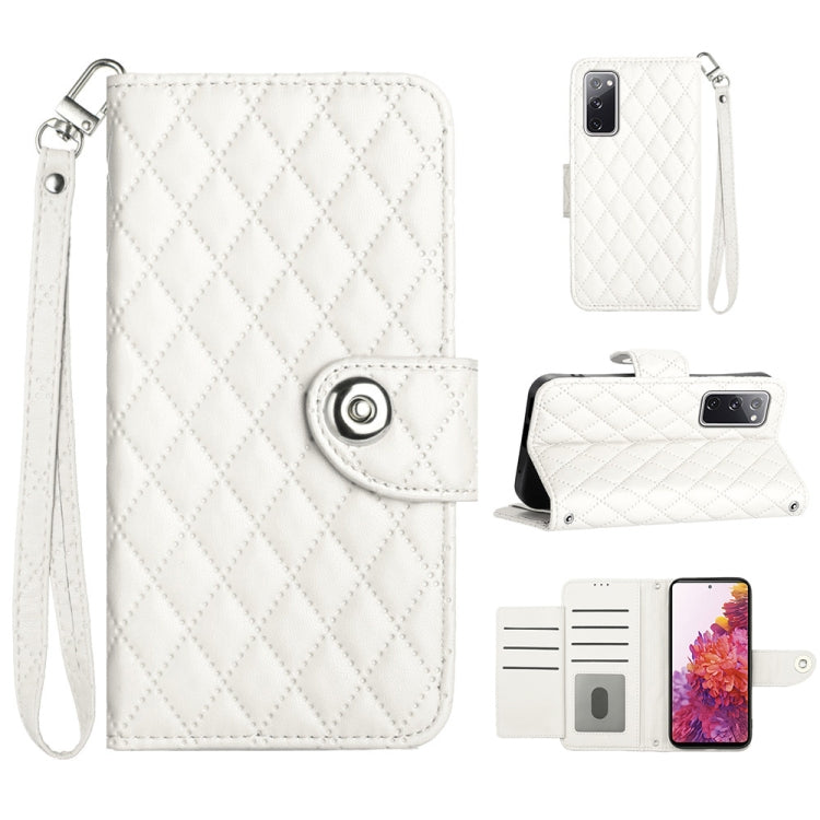 Rhombic Texture Flip Leather Phone Case with Lanyard, For Samsung Galaxy S23+ 5G, For Samsung Galaxy S23 5G, For Samsung Galaxy S20 FE, For Samsung Galaxy A23 4G / F23 5G, For Samsung Galaxy A53 5G, For Samsung Galaxy A33 5G                            ...