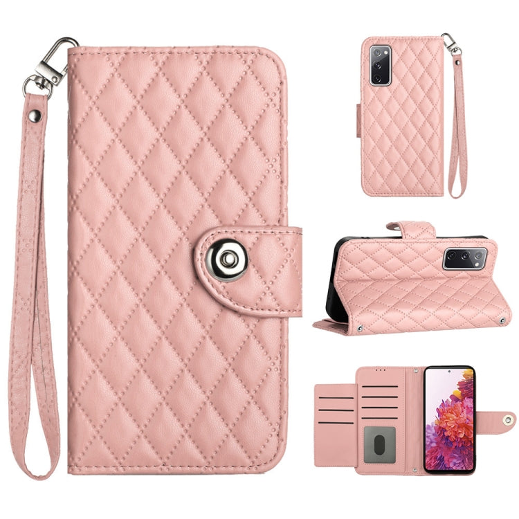 Rhombic Texture Flip Leather Phone Case with Lanyard, For Samsung Galaxy S23+ 5G, For Samsung Galaxy S23 5G, For Samsung Galaxy S20 FE, For Samsung Galaxy A23 4G / F23 5G, For Samsung Galaxy A53 5G, For Samsung Galaxy A33 5G                            ...