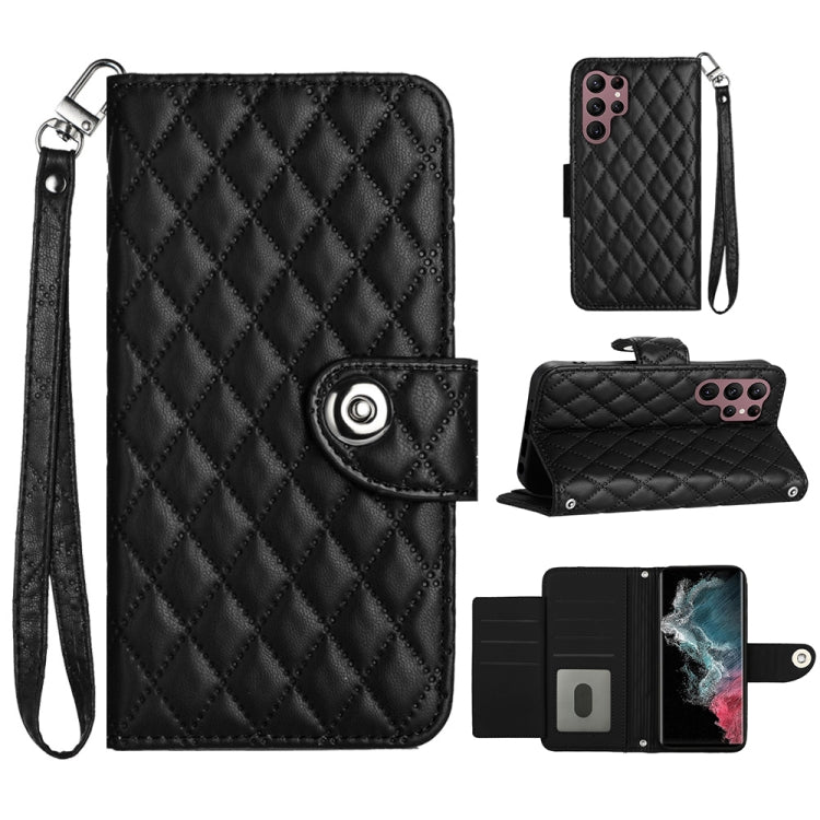 Rhombic Texture Flip Leather Phone Case with Lanyard, For Samsung Galaxy S23+ 5G, For Samsung Galaxy S23 5G, For Samsung Galaxy S20 FE, For Samsung Galaxy A23 4G / F23 5G, For Samsung Galaxy A53 5G, For Samsung Galaxy A33 5G                            ...