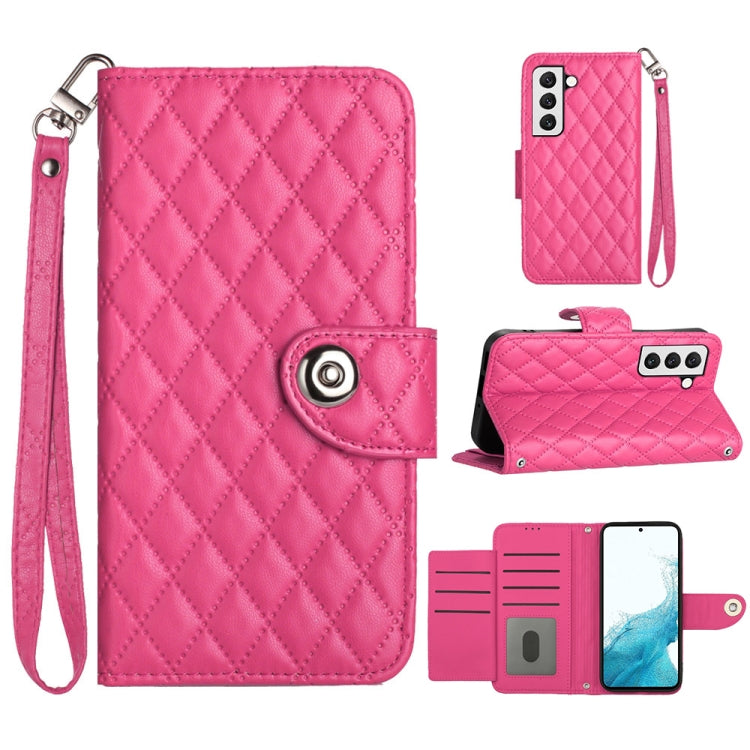 Rhombic Texture Flip Leather Phone Case with Lanyard, For Samsung Galaxy S23+ 5G, For Samsung Galaxy S23 5G, For Samsung Galaxy S20 FE, For Samsung Galaxy A23 4G / F23 5G, For Samsung Galaxy A53 5G, For Samsung Galaxy A33 5G                            ...