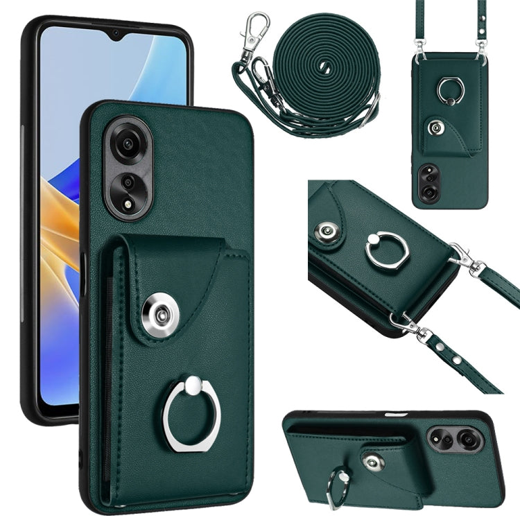 Organ Card Bag Ring Holder Phone Case with Long Lanyard, For OPPO A3 Pro 5G, For OPPO F25 Pro 5G India, For OPPO Reno11 F Thai Version, For OPPO Reno11 Global, For OPPO Reno11 Pro Global, For OPPO A58/A58x/A1x/A2x, For OPPO A38 4G / A18 4G Global      ...