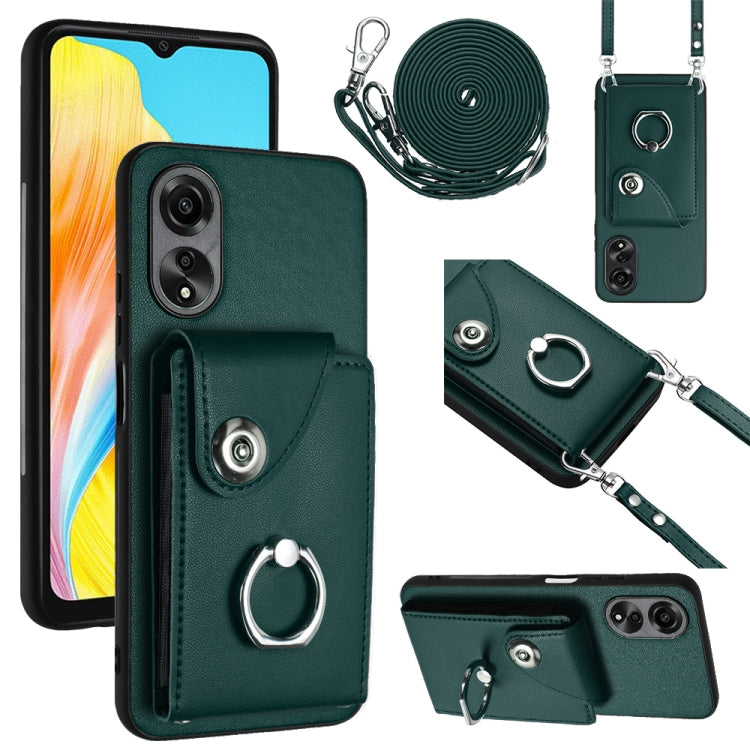 Organ Card Bag Ring Holder Phone Case with Long Lanyard, For OPPO A3 Pro 5G, For OPPO F25 Pro 5G India, For OPPO Reno11 F Thai Version, For OPPO Reno11 Global, For OPPO Reno11 Pro Global, For OPPO A58/A58x/A1x/A2x, For OPPO A38 4G / A18 4G Global      ...