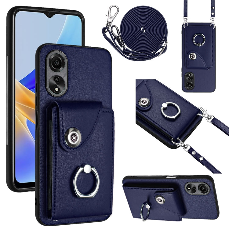Organ Card Bag Ring Holder Phone Case with Long Lanyard, For OPPO A3 Pro 5G, For OPPO F25 Pro 5G India, For OPPO Reno11 F Thai Version, For OPPO Reno11 Global, For OPPO Reno11 Pro Global, For OPPO A58/A58x/A1x/A2x, For OPPO A38 4G / A18 4G Global      ...