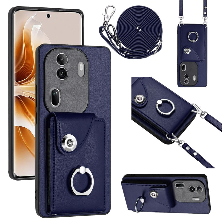Organ Card Bag Ring Holder Phone Case with Long Lanyard, For OPPO A3 Pro 5G, For OPPO F25 Pro 5G India, For OPPO Reno11 F Thai Version, For OPPO Reno11 Global, For OPPO Reno11 Pro Global, For OPPO A58/A58x/A1x/A2x, For OPPO A38 4G / A18 4G Global      ...