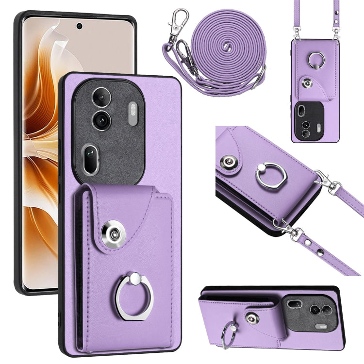 Organ Card Bag Ring Holder Phone Case with Long Lanyard, For OPPO A3 Pro 5G, For OPPO F25 Pro 5G India, For OPPO Reno11 F Thai Version, For OPPO Reno11 Global, For OPPO Reno11 Pro Global, For OPPO A58/A58x/A1x/A2x, For OPPO A38 4G / A18 4G Global      ...