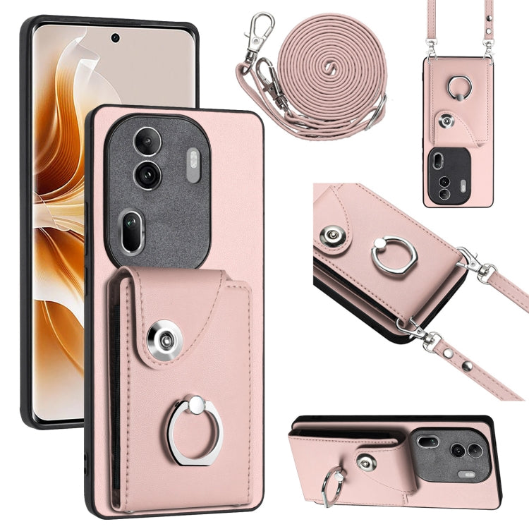 Organ Card Bag Ring Holder Phone Case with Long Lanyard, For OPPO A3 Pro 5G, For OPPO F25 Pro 5G India, For OPPO Reno11 F Thai Version, For OPPO Reno11 Global, For OPPO Reno11 Pro Global, For OPPO A58/A58x/A1x/A2x, For OPPO A38 4G / A18 4G Global      ...