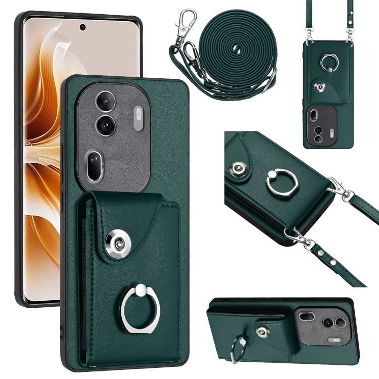 Organ Card Bag Ring Holder Phone Case with Long Lanyard, For OPPO A3 Pro 5G, For OPPO F25 Pro 5G India, For OPPO Reno11 F Thai Version, For OPPO Reno11 Global, For OPPO Reno11 Pro Global, For OPPO A58/A58x/A1x/A2x, For OPPO A38 4G / A18 4G Global      ...
