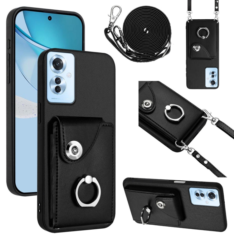 Organ Card Bag Ring Holder Phone Case with Long Lanyard, For OPPO A3 Pro 5G, For OPPO F25 Pro 5G India, For OPPO Reno11 F Thai Version, For OPPO Reno11 Global, For OPPO Reno11 Pro Global, For OPPO A58/A58x/A1x/A2x, For OPPO A38 4G / A18 4G Global      ...