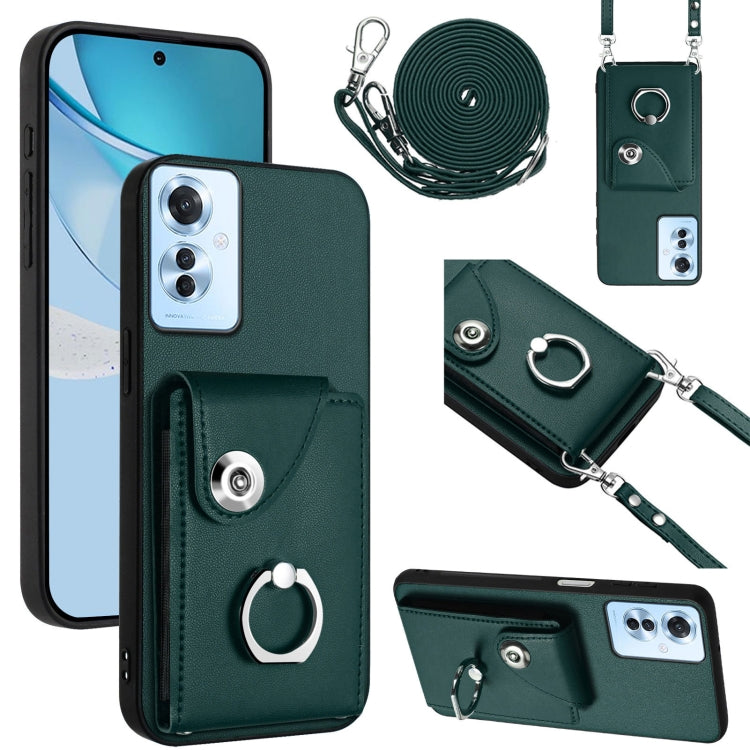 Organ Card Bag Ring Holder Phone Case with Long Lanyard, For OPPO A3 Pro 5G, For OPPO F25 Pro 5G India, For OPPO Reno11 F Thai Version, For OPPO Reno11 Global, For OPPO Reno11 Pro Global, For OPPO A58/A58x/A1x/A2x, For OPPO A38 4G / A18 4G Global      ...