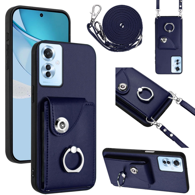 Organ Card Bag Ring Holder Phone Case with Long Lanyard, For OPPO A3 Pro 5G, For OPPO F25 Pro 5G India, For OPPO Reno11 F Thai Version, For OPPO Reno11 Global, For OPPO Reno11 Pro Global, For OPPO A58/A58x/A1x/A2x, For OPPO A38 4G / A18 4G Global      ...