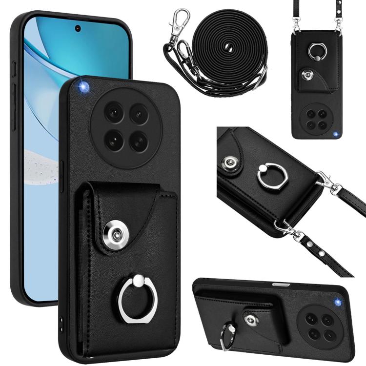 Organ Card Bag Ring Holder Phone Case with Long Lanyard, For OPPO A5 4G / F29 5G, For OPPO Find X8s+, For OPPO Find X8s, For OPPO Find X8 Ultra, For OPPO A5 Energy / A5 Pro Global, For OPPO A3 Pro Global / A3 Energy, For OPPO Reno12 Pro Global         ...