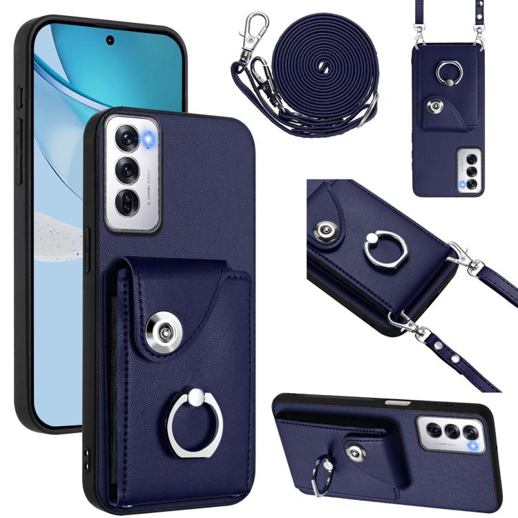 Organ Card Bag Ring Holder Phone Case with Long Lanyard, For OPPO A5 4G / F29 5G, For OPPO Find X8s+, For OPPO Find X8s, For OPPO Find X8 Ultra, For OPPO A5 Energy / A5 Pro Global, For OPPO A3 Pro Global / A3 Energy, For OPPO Reno12 Pro Global         ...