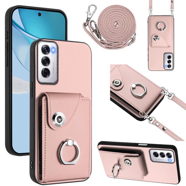 Organ Card Bag Ring Holder Phone Case with Long Lanyard, For OPPO A5 4G / F29 5G, For OPPO Find X8s+, For OPPO Find X8s, For OPPO Find X8 Ultra, For OPPO A5 Energy / A5 Pro Global, For OPPO A3 Pro Global / A3 Energy, For OPPO Reno12 Pro Global         ...