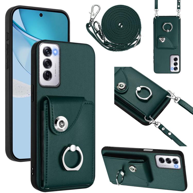 Organ Card Bag Ring Holder Phone Case with Long Lanyard, For OPPO A5 4G / F29 5G, For OPPO Find X8s+, For OPPO Find X8s, For OPPO Find X8 Ultra, For OPPO A5 Energy / A5 Pro Global, For OPPO A3 Pro Global / A3 Energy, For OPPO Reno12 Pro Global         ...