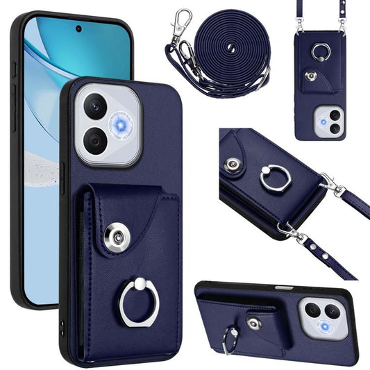 Organ Card Bag Ring Holder Phone Case with Long Lanyard, For Honor 400 Lite Global / X70i, For Honor X8c 4G, For Honor X60 Pro / X9c, For Honor X60 / X9c Smart, For Honor X6b 4G, For Honor 200 5G, For Honor 200 Pro 5G, For Honor 200 Lite 5G Global