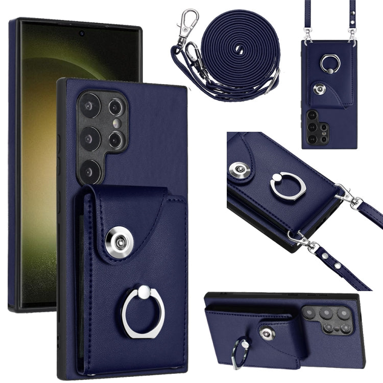Organ Card Bag Ring Holder Phone Case with Long Lanyard, For Samsung Galaxy A55, For Samsung Galaxy A35, For Samsung Galaxy S24 Ultra 5G, For Samsung Galaxy S24+ 5G, For Samsung Galaxy S24 5G, For Samsung Galaxy A15 4G, For Samsung Galaxy A05          ...