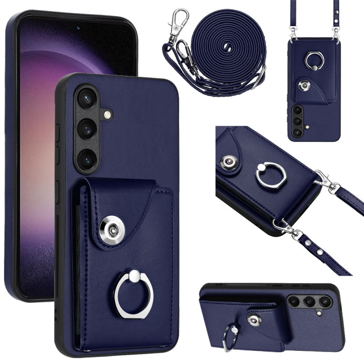 Organ Card Bag Ring Holder Phone Case with Long Lanyard, For Samsung Galaxy A55, For Samsung Galaxy A35, For Samsung Galaxy S24 Ultra 5G, For Samsung Galaxy S24+ 5G, For Samsung Galaxy S24 5G, For Samsung Galaxy A15 4G, For Samsung Galaxy A05          ...