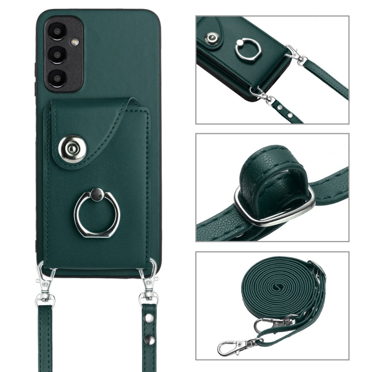 Organ Card Bag Ring Holder Phone Case with Long Lanyard, For Samsung Galaxy A25 5G, For Samsung Galaxy S23 FE 5G, For Samsung Galaxy A24 4G, For Samsung Galaxy A04e/M04/F04 4G, For Samsung Galaxy A34 5G, For Samsung Galaxy A54 5G                       ...