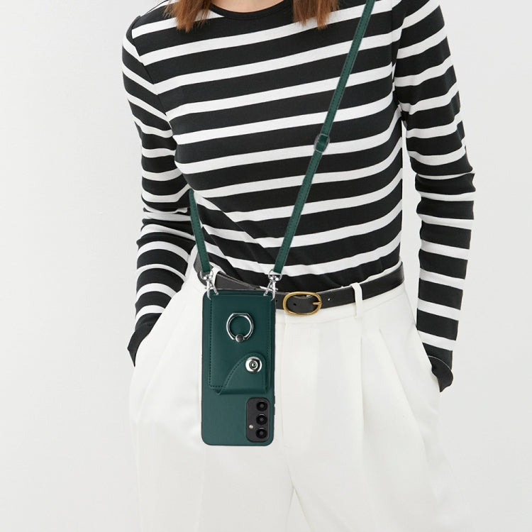 Organ Card Bag Ring Holder Phone Case with Long Lanyard, For Samsung Galaxy A25 5G, For Samsung Galaxy S23 FE 5G, For Samsung Galaxy A24 4G, For Samsung Galaxy A04e/M04/F04 4G, For Samsung Galaxy A34 5G, For Samsung Galaxy A54 5G                       ...