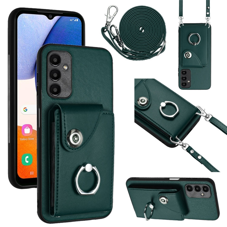 Organ Card Bag Ring Holder Phone Case with Long Lanyard, For Samsung Galaxy A25 5G, For Samsung Galaxy S23 FE 5G, For Samsung Galaxy A24 4G, For Samsung Galaxy A04e/M04/F04 4G, For Samsung Galaxy A34 5G, For Samsung Galaxy A54 5G                       ...