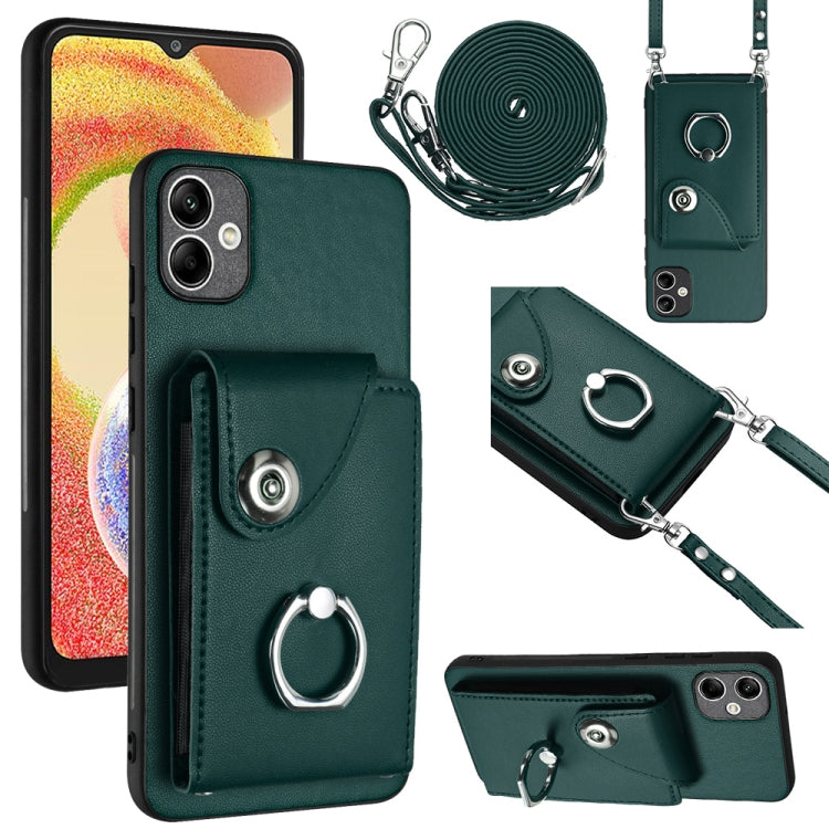 Organ Card Bag Ring Holder Phone Case with Long Lanyard, For Samsung Galaxy A25 5G, For Samsung Galaxy S23 FE 5G, For Samsung Galaxy A24 4G, For Samsung Galaxy A04e/M04/F04 4G, For Samsung Galaxy A34 5G, For Samsung Galaxy A54 5G                       ...