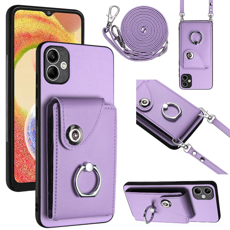 Organ Card Bag Ring Holder Phone Case with Long Lanyard, For Samsung Galaxy A25 5G, For Samsung Galaxy S23 FE 5G, For Samsung Galaxy A24 4G, For Samsung Galaxy A04e/M04/F04 4G, For Samsung Galaxy A34 5G, For Samsung Galaxy A54 5G                       ...