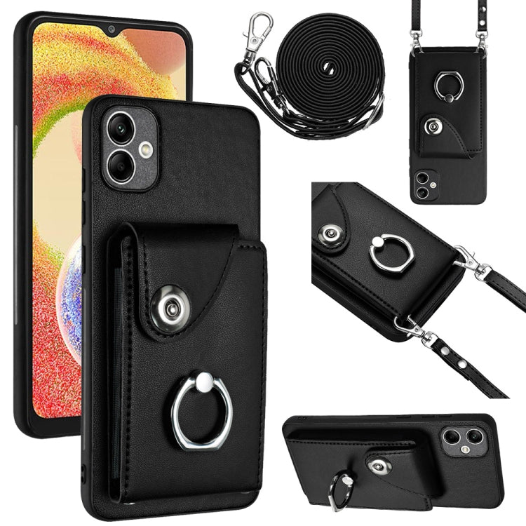 Organ Card Bag Ring Holder Phone Case with Long Lanyard, For Samsung Galaxy A25 5G, For Samsung Galaxy S23 FE 5G, For Samsung Galaxy A24 4G, For Samsung Galaxy A04e/M04/F04 4G, For Samsung Galaxy A34 5G, For Samsung Galaxy A54 5G                       ...