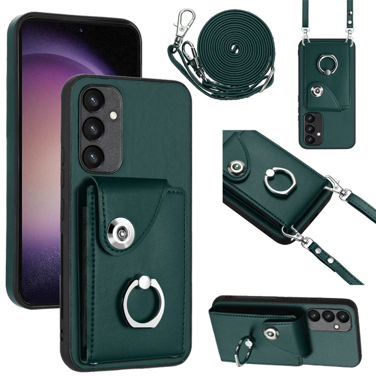 Organ Card Bag Ring Holder Phone Case with Long Lanyard, For Samsung Galaxy A25 5G, For Samsung Galaxy S23 FE 5G, For Samsung Galaxy A24 4G, For Samsung Galaxy A04e/M04/F04 4G, For Samsung Galaxy A34 5G, For Samsung Galaxy A54 5G                       ...
