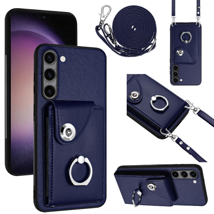 Organ Card Bag Ring Holder Phone Case with Long Lanyard, For Samsung Galaxy A25 5G, For Samsung Galaxy S23 FE 5G, For Samsung Galaxy A24 4G, For Samsung Galaxy A04e/M04/F04 4G, For Samsung Galaxy A34 5G, For Samsung Galaxy A54 5G                       ...