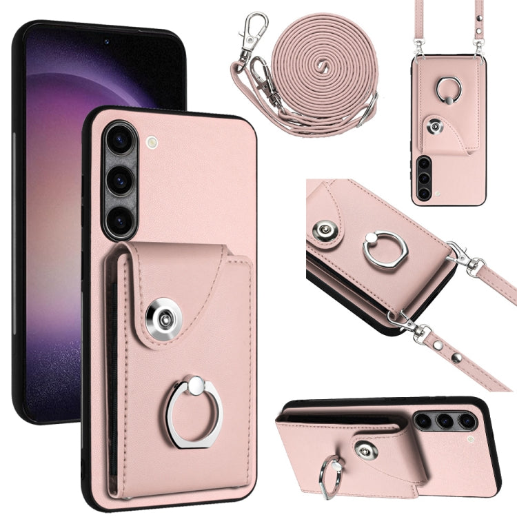 Organ Card Bag Ring Holder Phone Case with Long Lanyard, For Samsung Galaxy A25 5G, For Samsung Galaxy S23 FE 5G, For Samsung Galaxy A24 4G, For Samsung Galaxy A04e/M04/F04 4G, For Samsung Galaxy A34 5G, For Samsung Galaxy A54 5G                       ...