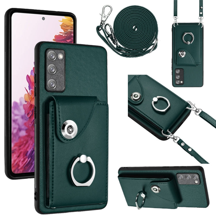 Organ Card Bag Ring Holder Phone Case with Long Lanyard, For Samsung Galaxy S23 5G, For Samsung Galaxy A14 5G, For Samsung Galaxy A04 4G, For Samsung Galaxy A13 5G / A04s, For Samsung Galaxy S20 FE, For Samsung Galaxy A23 165.4mm                       ...