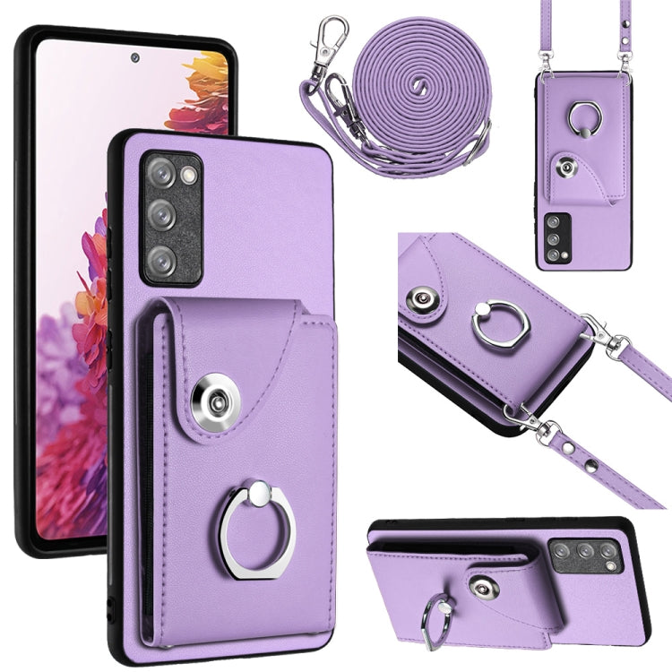 Organ Card Bag Ring Holder Phone Case with Long Lanyard, For Samsung Galaxy S23 5G, For Samsung Galaxy A14 5G, For Samsung Galaxy A04 4G, For Samsung Galaxy A13 5G / A04s, For Samsung Galaxy S20 FE, For Samsung Galaxy A23 165.4mm                       ...