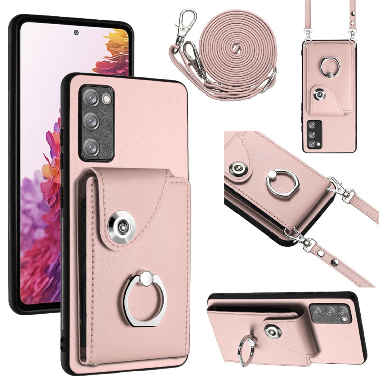 Organ Card Bag Ring Holder Phone Case with Long Lanyard, For Samsung Galaxy S23 5G, For Samsung Galaxy A14 5G, For Samsung Galaxy A04 4G, For Samsung Galaxy A13 5G / A04s, For Samsung Galaxy S20 FE, For Samsung Galaxy A23 165.4mm                       ...