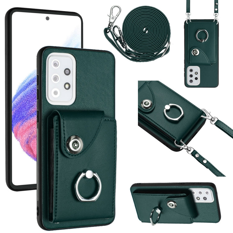 Organ Card Bag Ring Holder Phone Case with Long Lanyard, For Samsung Galaxy S23 5G, For Samsung Galaxy A14 5G, For Samsung Galaxy A04 4G, For Samsung Galaxy A13 5G / A04s, For Samsung Galaxy S20 FE, For Samsung Galaxy A23 165.4mm                       ...