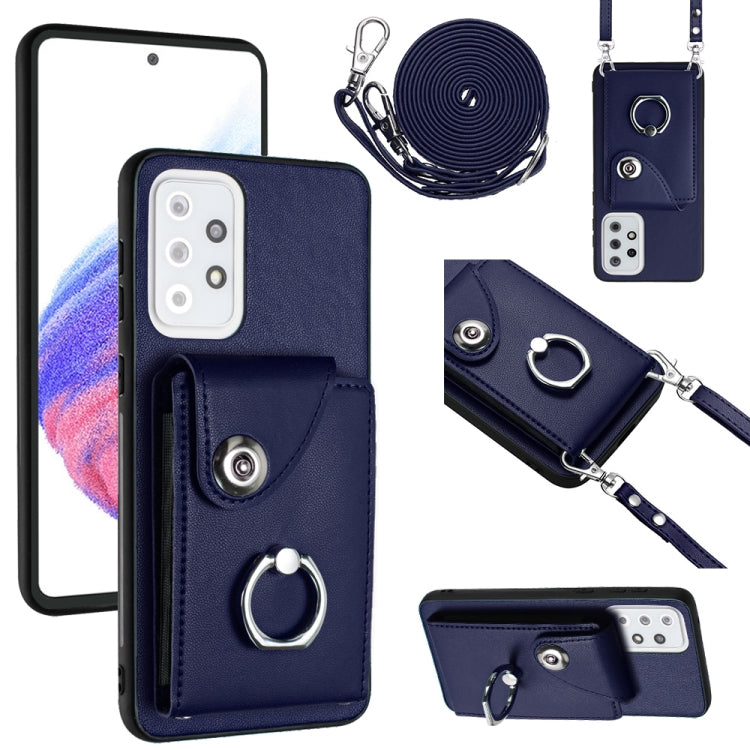 Organ Card Bag Ring Holder Phone Case with Long Lanyard, For Samsung Galaxy S23 5G, For Samsung Galaxy A14 5G, For Samsung Galaxy A04 4G, For Samsung Galaxy A13 5G / A04s, For Samsung Galaxy S20 FE, For Samsung Galaxy A23 165.4mm                       ...