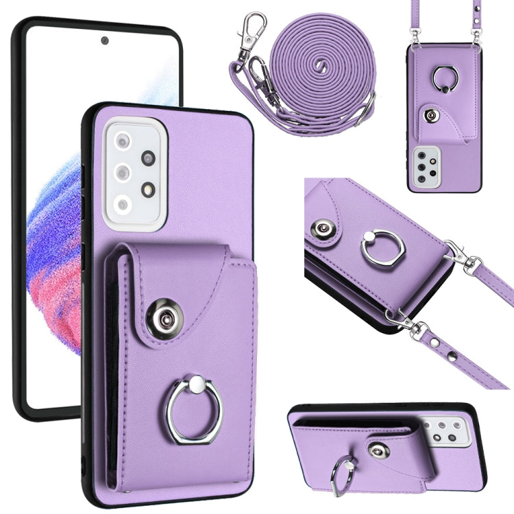 Organ Card Bag Ring Holder Phone Case with Long Lanyard, For Samsung Galaxy S23 5G, For Samsung Galaxy A14 5G, For Samsung Galaxy A04 4G, For Samsung Galaxy A13 5G / A04s, For Samsung Galaxy S20 FE, For Samsung Galaxy A23 165.4mm                       ...