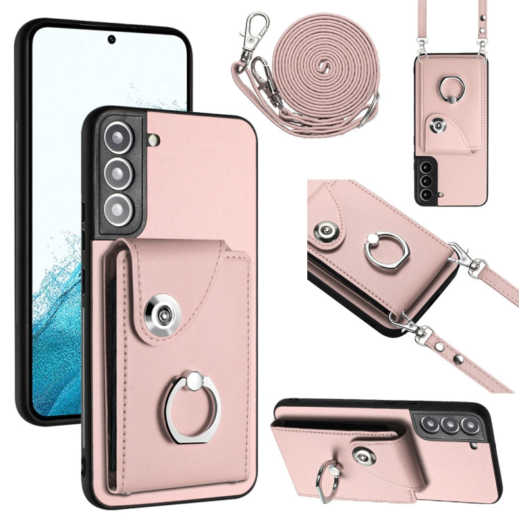 Organ Card Bag Ring Holder Phone Case with Long Lanyard, For Samsung Galaxy A13 4G, For Samsung Galaxy S22 Ultra 5G, For Samsung Galaxy S22+ 5G, For Samsung Galaxy S22 5G, For Samsung Galaxy S21 FE 5G, For Samsung Galaxy A52 5G, For Samsung Galaxy A12