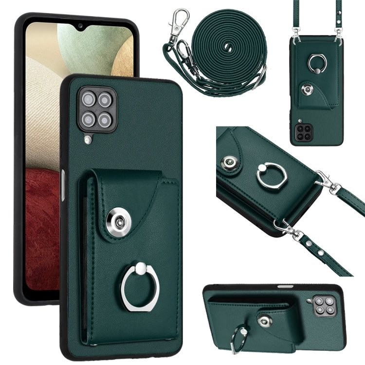 Organ Card Bag Ring Holder Phone Case with Long Lanyard, For Samsung Galaxy A13 4G, For Samsung Galaxy S22 Ultra 5G, For Samsung Galaxy S22+ 5G, For Samsung Galaxy S22 5G, For Samsung Galaxy S21 FE 5G, For Samsung Galaxy A52 5G, For Samsung Galaxy A12