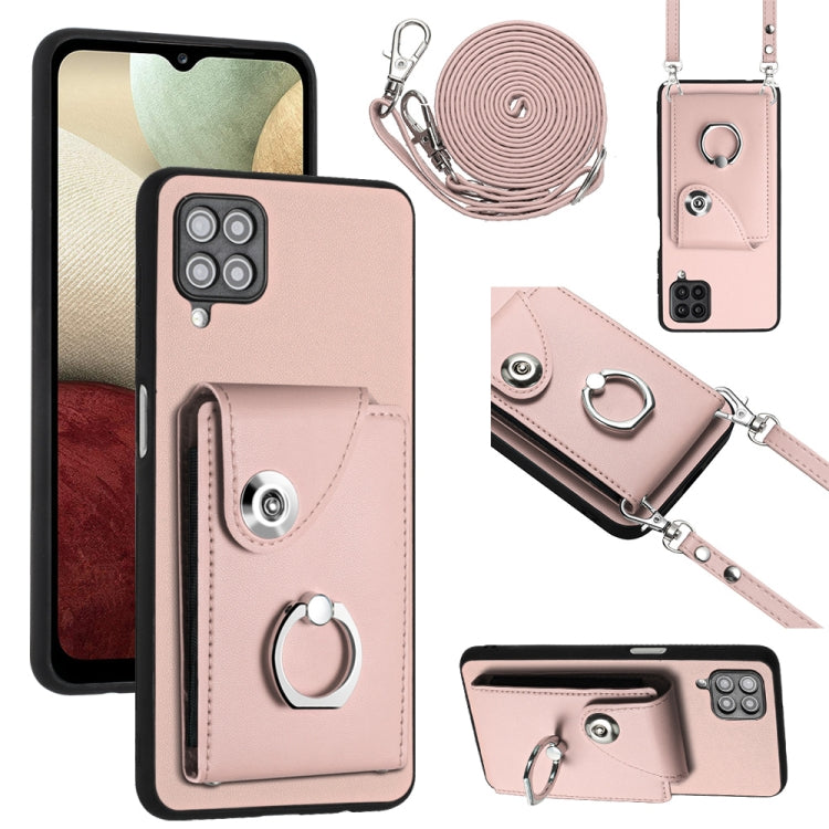Organ Card Bag Ring Holder Phone Case with Long Lanyard, For Samsung Galaxy A13 4G, For Samsung Galaxy S22 Ultra 5G, For Samsung Galaxy S22+ 5G, For Samsung Galaxy S22 5G, For Samsung Galaxy S21 FE 5G, For Samsung Galaxy A52 5G, For Samsung Galaxy A12