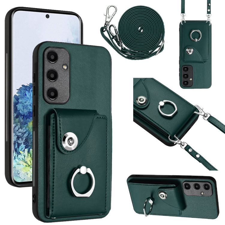 Organ Card Bag Ring Holder Phone Case with Long Lanyard, For Samsung Galaxy A55, For Samsung Galaxy A35, For Samsung Galaxy S24 Ultra 5G, For Samsung Galaxy S24+ 5G, For Samsung Galaxy S24 5G, For Samsung Galaxy A15 4G, For Samsung Galaxy A05          ...