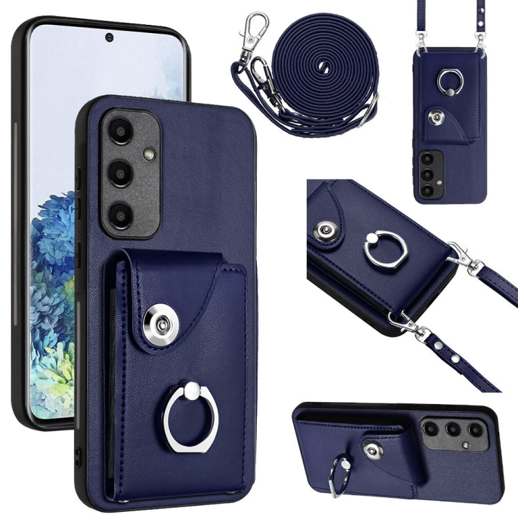 Organ Card Bag Ring Holder Phone Case with Long Lanyard, For Samsung Galaxy A55, For Samsung Galaxy A35, For Samsung Galaxy S24 Ultra 5G, For Samsung Galaxy S24+ 5G, For Samsung Galaxy S24 5G, For Samsung Galaxy A15 4G, For Samsung Galaxy A05          ...