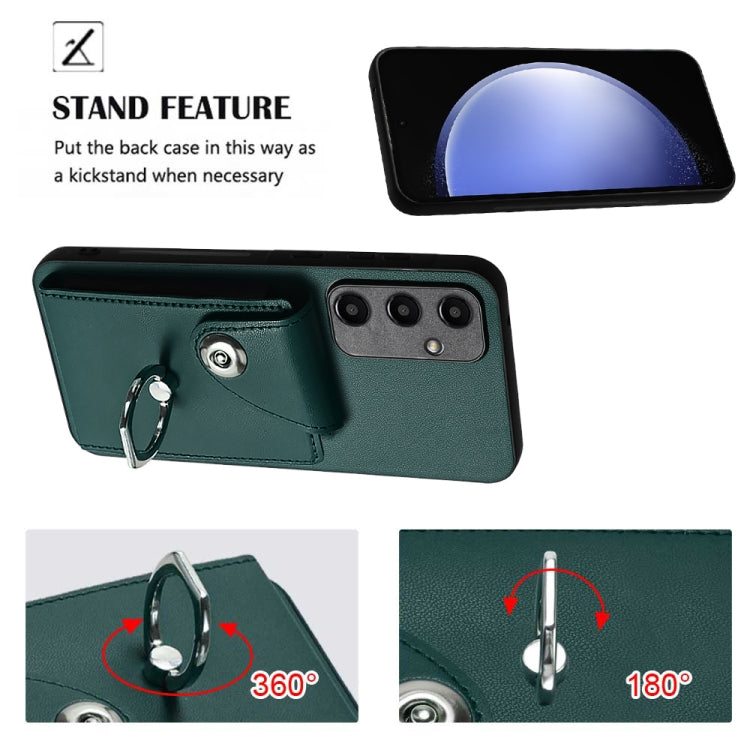 Organ Card Bag Ring Holder Phone Case with Long Lanyard, For Samsung Galaxy A55, For Samsung Galaxy A35, For Samsung Galaxy S24 Ultra 5G, For Samsung Galaxy S24+ 5G, For Samsung Galaxy S24 5G, For Samsung Galaxy A15 4G, For Samsung Galaxy A05          ...