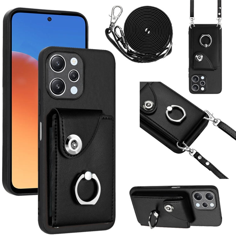 Organ Card Bag Ring Holder Phone Case with Long Lanyard, For Xiaomi Redmi Note 12 Turbo, For Xiaomi Redmi K60 / K60 Pro, For Xiaomi Redmi Note 12S 4G Global, For Xiaomi Redmi 12 4G Global, For Xiaomi Redmi Note 12 Pro+ 5G Global                        ...