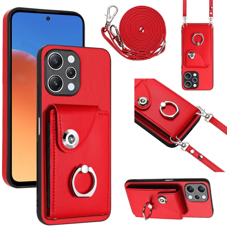 Organ Card Bag Ring Holder Phone Case with Long Lanyard, For Xiaomi Redmi Note 12 Turbo, For Xiaomi Redmi K60 / K60 Pro, For Xiaomi Redmi Note 12S 4G Global, For Xiaomi Redmi 12 4G Global, For Xiaomi Redmi Note 12 Pro+ 5G Global                        ...