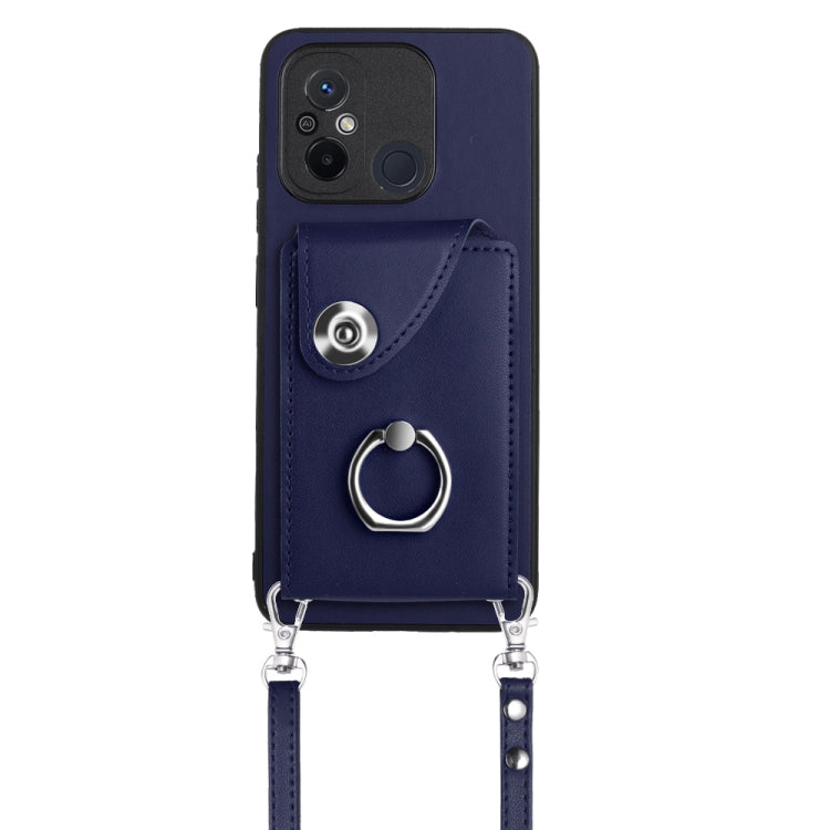 Organ Card Bag Ring Holder Phone Case with Long Lanyard, For Xiaomi Redmi 12C / 11A, For Xiaomi Redmi 10C