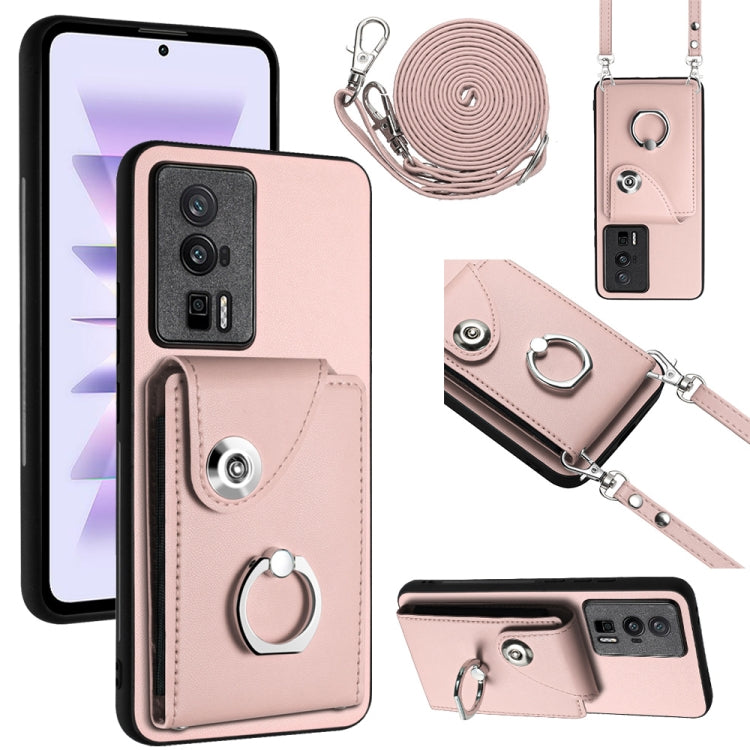 Organ Card Bag Ring Holder Phone Case with Long Lanyard, For Xiaomi Redmi Note 12 Turbo, For Xiaomi Redmi K60 / K60 Pro, For Xiaomi Redmi Note 12S 4G Global, For Xiaomi Redmi 12 4G Global, For Xiaomi Redmi Note 12 Pro+ 5G Global                        ...
