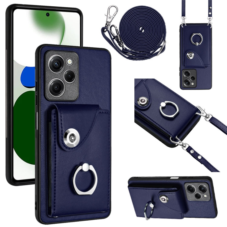 Organ Card Bag Ring Holder Phone Case with Long Lanyard, For Xiaomi Redmi Note 12 Turbo, For Xiaomi Redmi K60 / K60 Pro, For Xiaomi Redmi Note 12S 4G Global, For Xiaomi Redmi 12 4G Global, For Xiaomi Redmi Note 12 Pro+ 5G Global                        ...